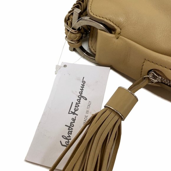 Salvatore Ferragamo Kayla Nappa Kid Desert Hobo Bag - Picture 6 of 11